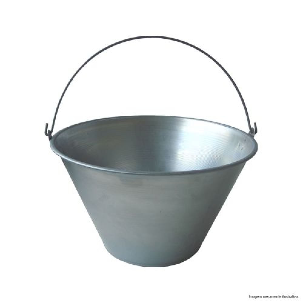 Balde de Chapa para Obra Galvanizado 10 Litros Niehues